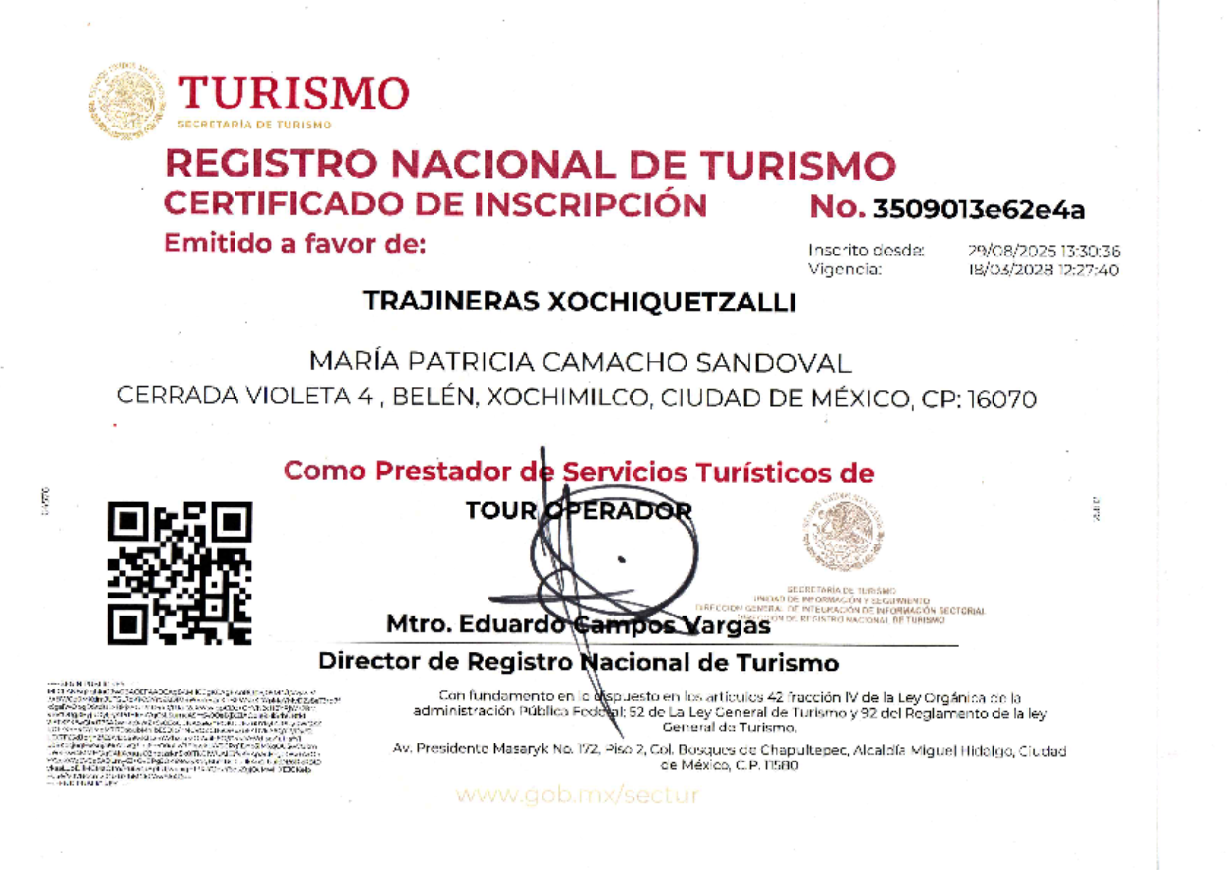 Registro Nacional de Turismo